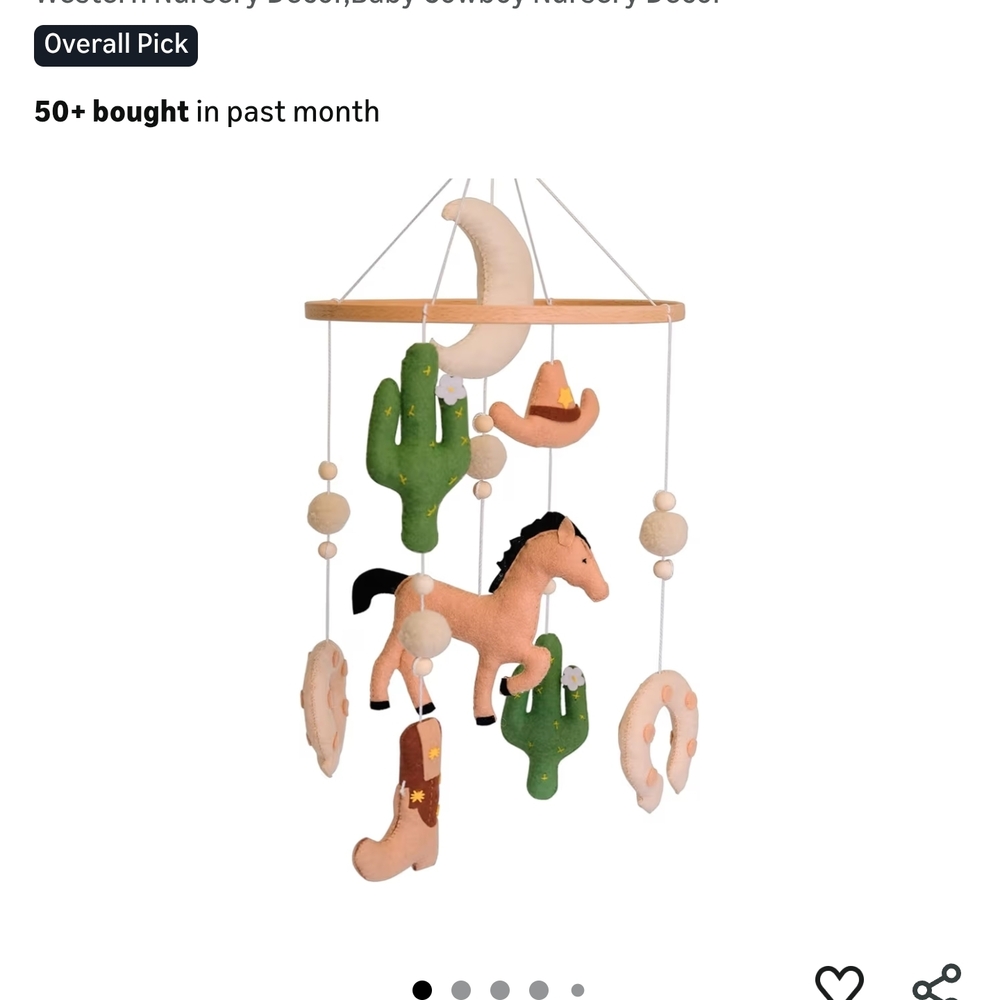 Western Cowboy Nursery Mobile